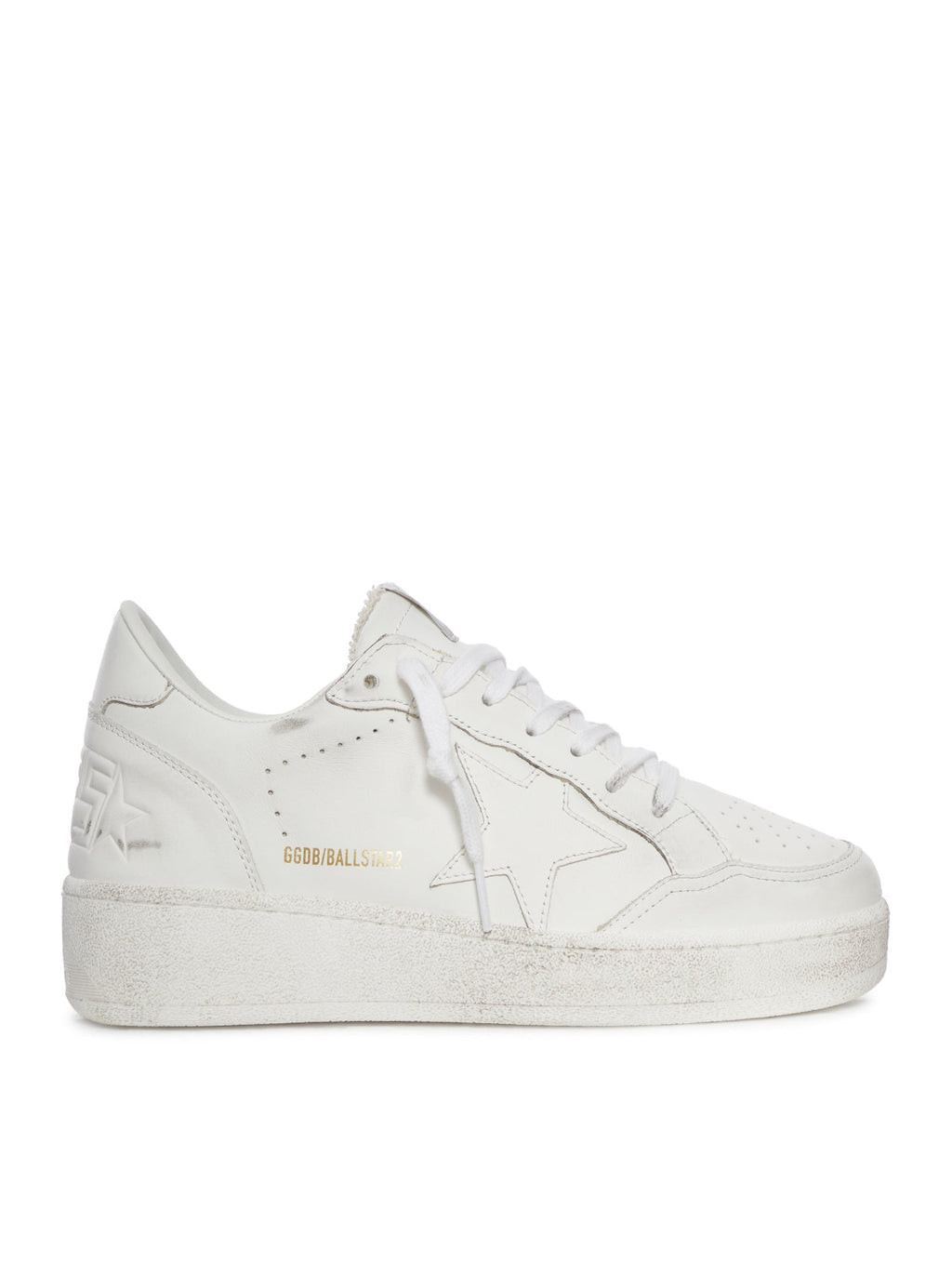 Ball Star Sneakers With Star And White Leather Heel Tab Golden goose – Гарантія оригінальності – боковий вид
