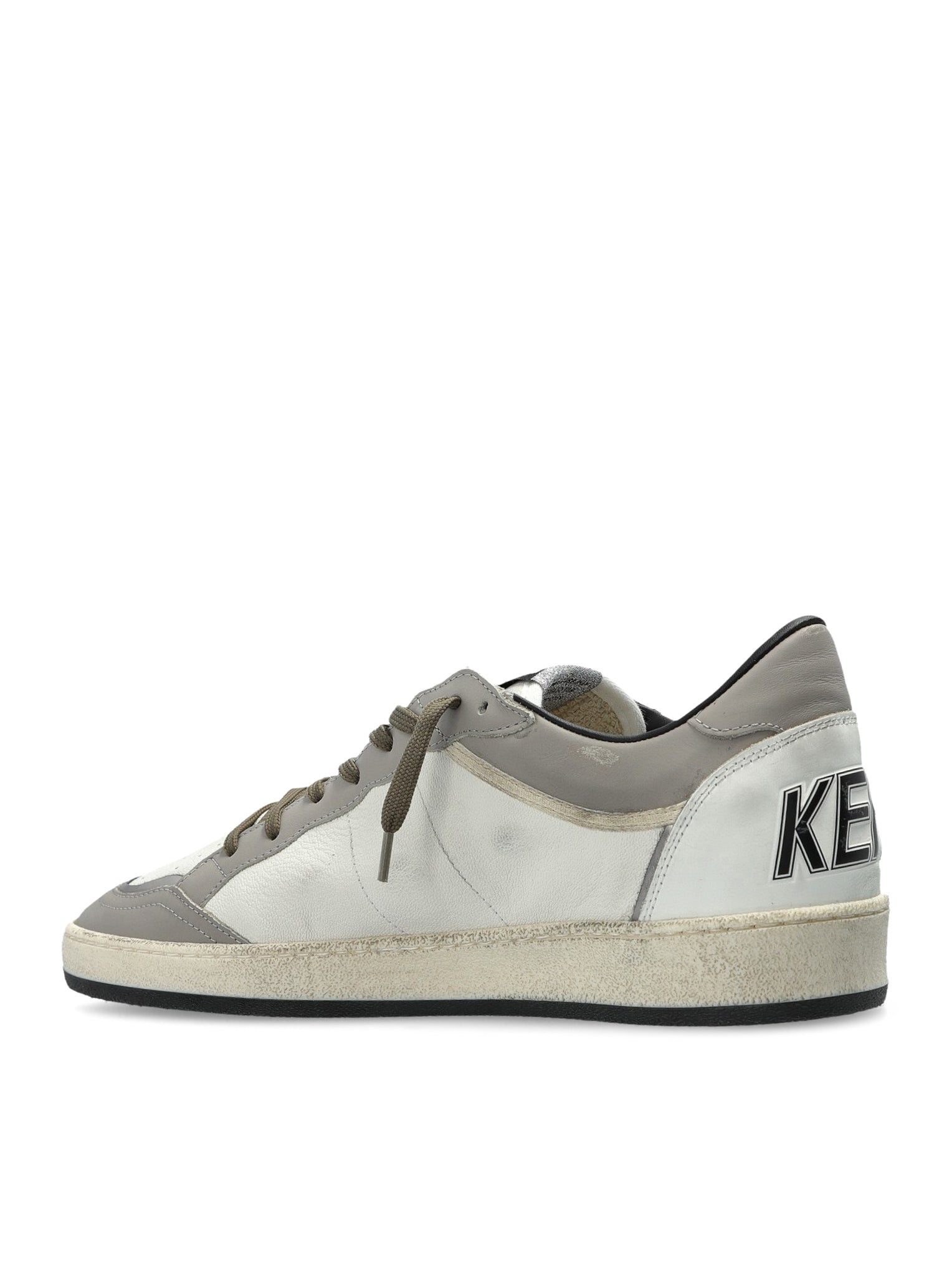 Оригінальна Ballstar Sneakers In Leather With Contrasting Star And Distressed Finish Golden goose – детальний вид