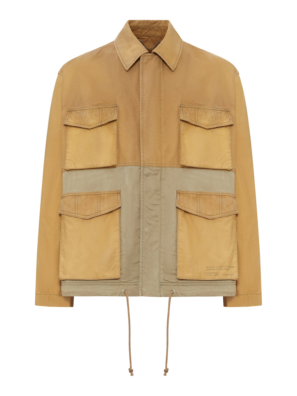 Color Block Cotton Utility Jacket Golden goose оригінал – Купити в Україні – боковий вид