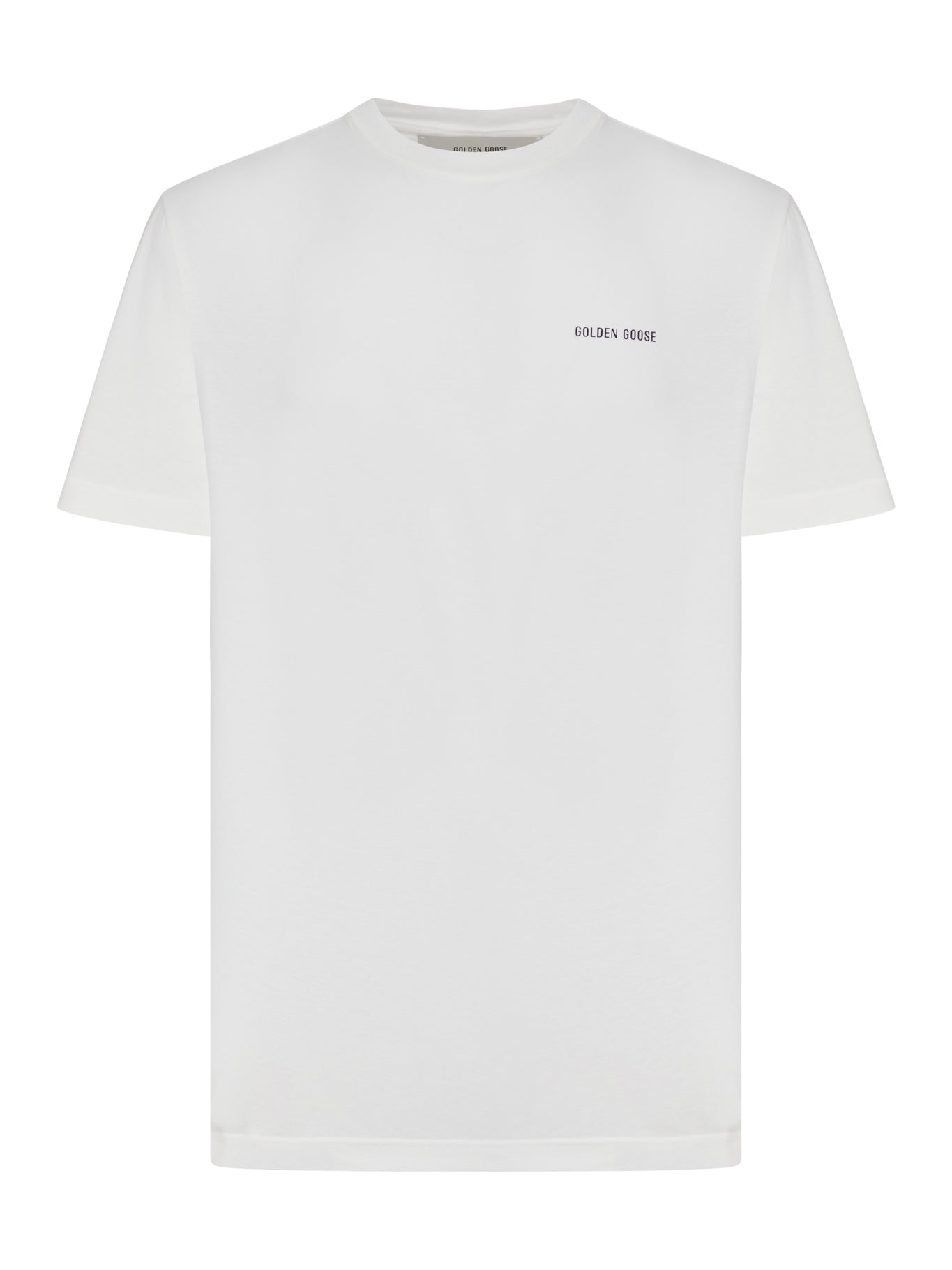 Оригінальна Vintage White Cotton Jersey T-Shirt Golden goose – боковий вид