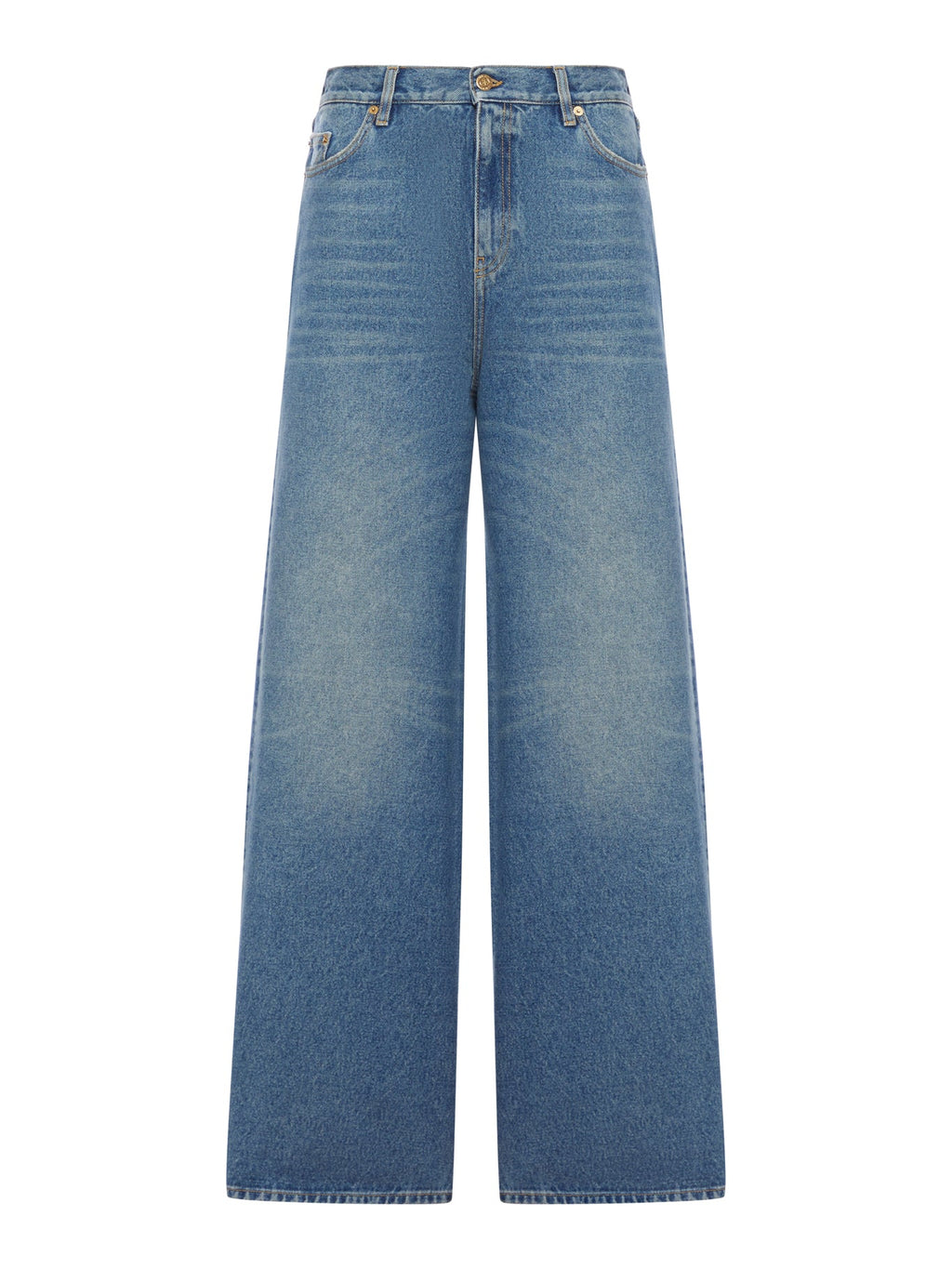 Wide Leg Five-Pocket Jeans Golden goose – Гарантія оригінальності – боковий вид