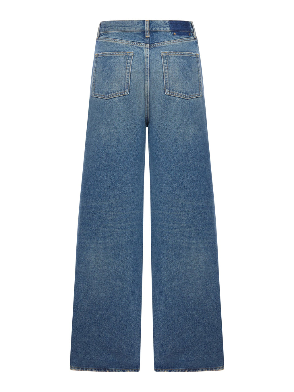 Wide Leg Five-Pocket Jeans Golden goose – Гарантія оригінальності – вид ззаду