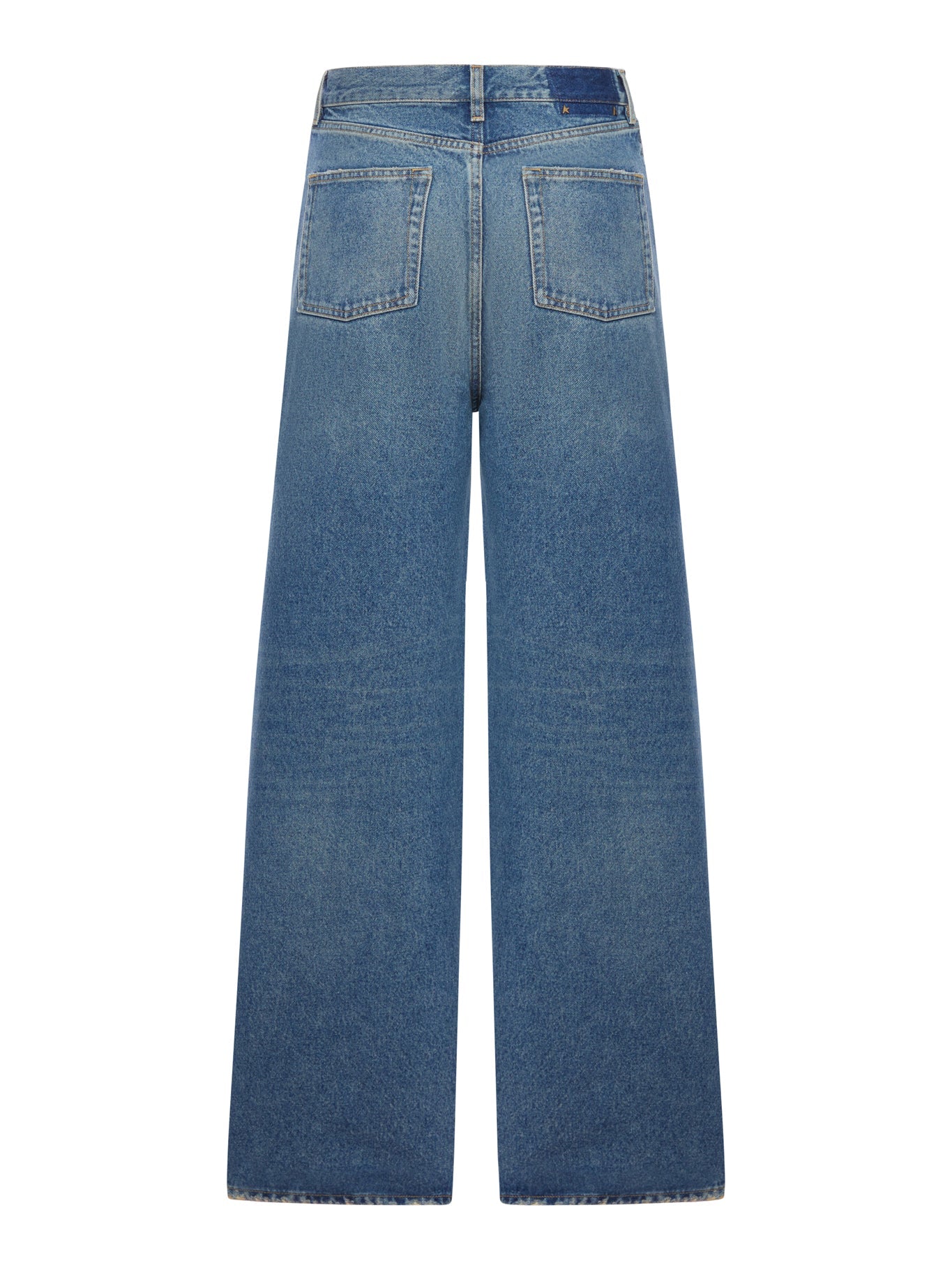 Wide Leg Five-Pocket Jeans Golden goose – Гарантія оригінальності – вид ззаду
