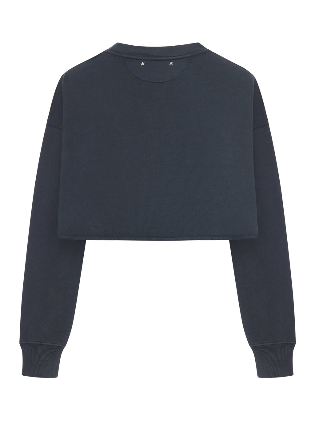 Crew Neck Sweatshirt In Organic Cotton Fleece With Crystals On The Neck Golden goose оригінал – Купити в Україні – вид ззаду