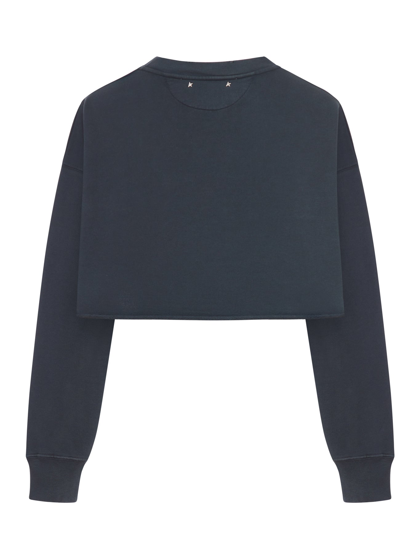 Crew Neck Sweatshirt In Organic Cotton Fleece With Crystals On The Neck Golden goose оригінал – Купити в Україні – вид ззаду