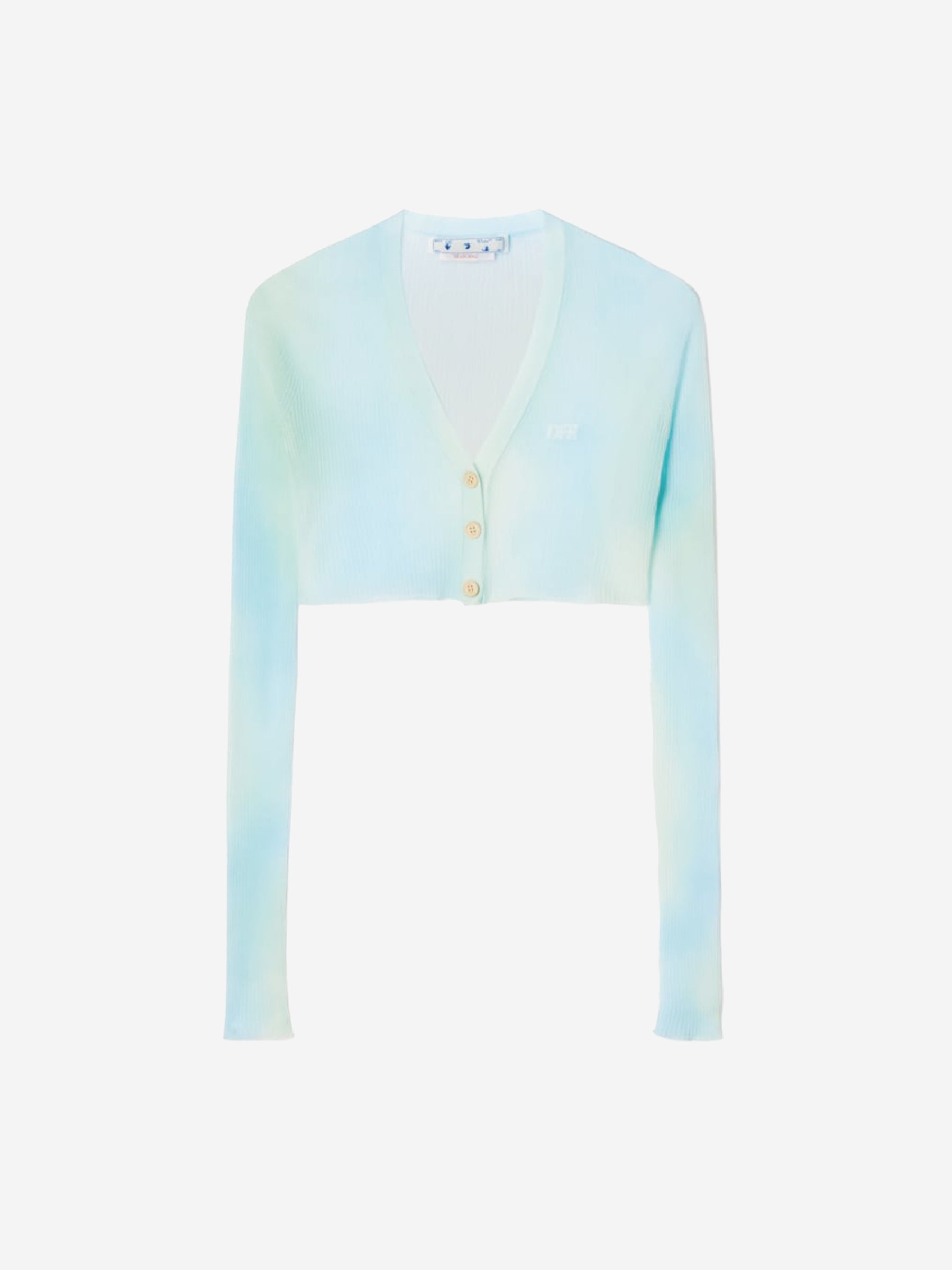 Оригінальна Cárdigan Cropped Logo Off-white – боковий вид