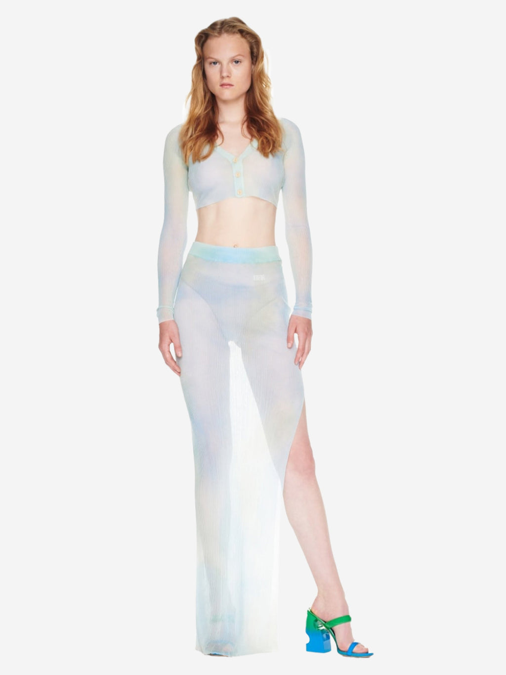 Оригінальна Cárdigan Cropped Logo Off-white – вид ззаду