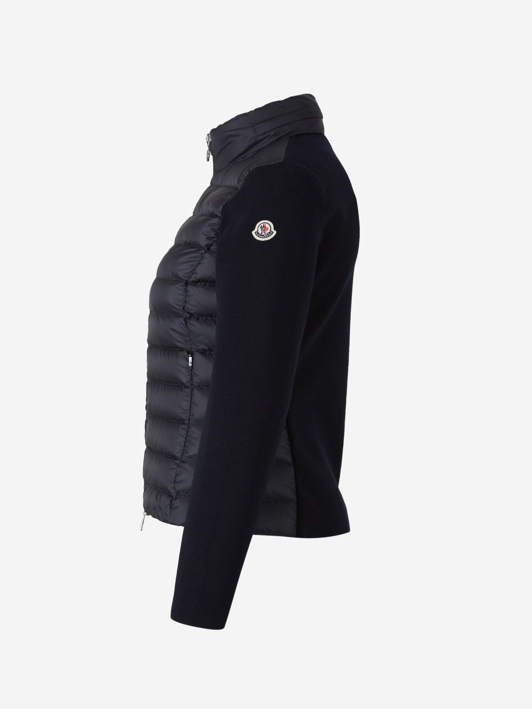 Wool Quilted Cardigan Moncler оригінал – Купити в Україні – вид ззаду - MONCLER