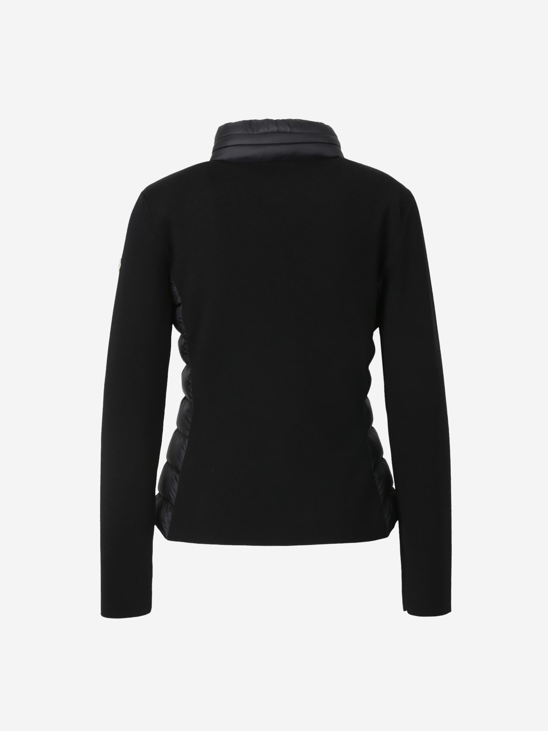 Wool Quilted Cardigan Moncler оригінал – Купити в Україні – вид ззаду