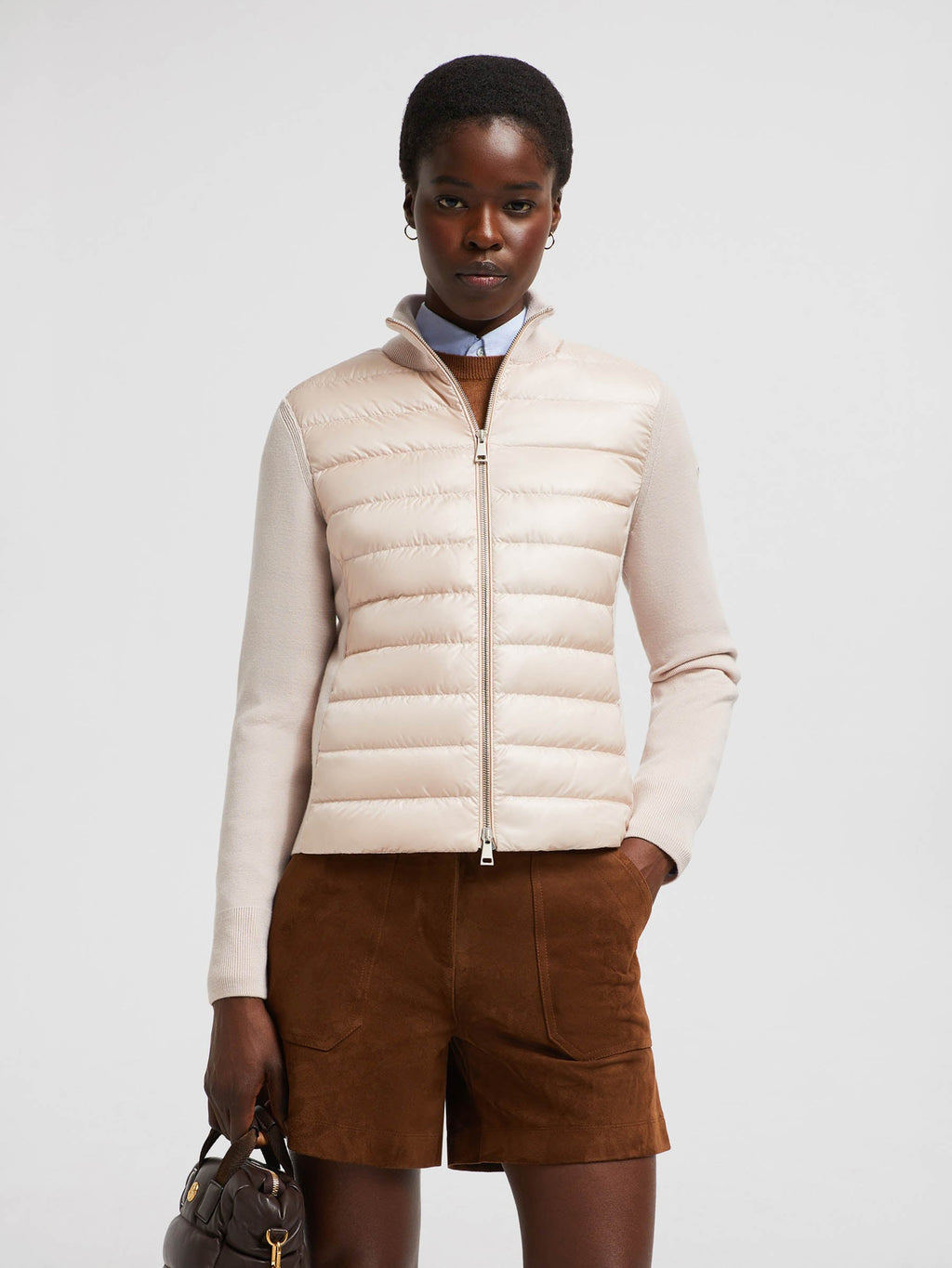 Wool Quilted Cardigan Moncler оригінал – Купити в Україні – вид ззаду