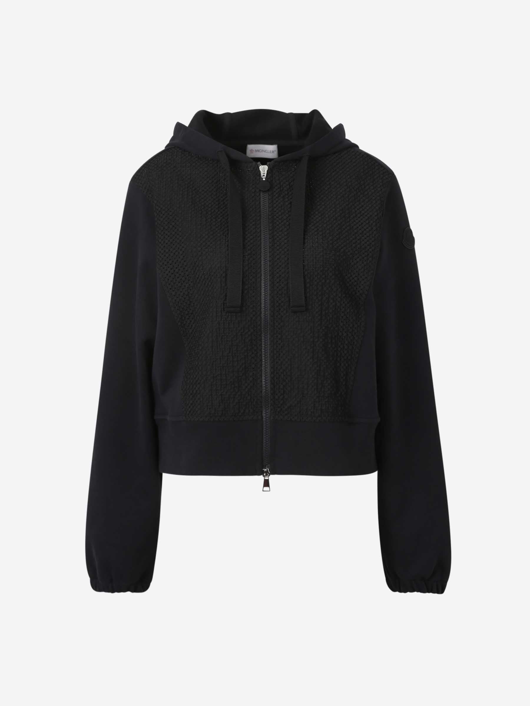 Оригінальна Plush Hooded Sweatshirts Moncler – боковий вид