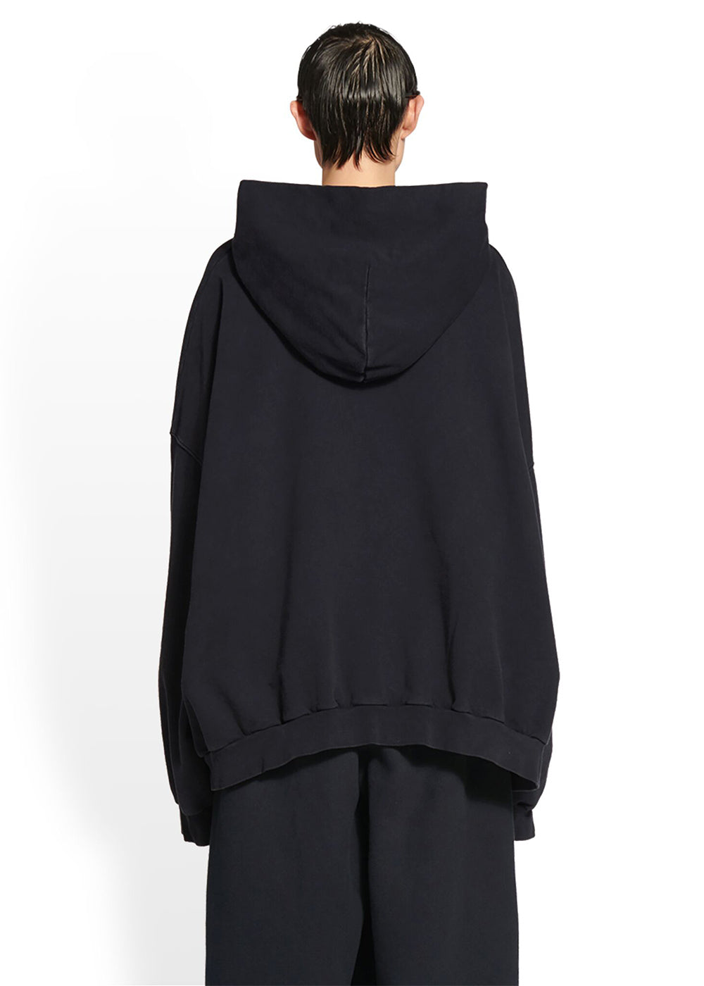 Black Large Fit Hoodie Balenciaga – Гарантія оригінальності – детальний вид