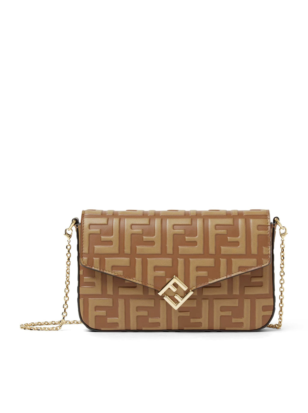 Оригінальна Two-Tone Ff Leather Wallet Fendi – боковий вид