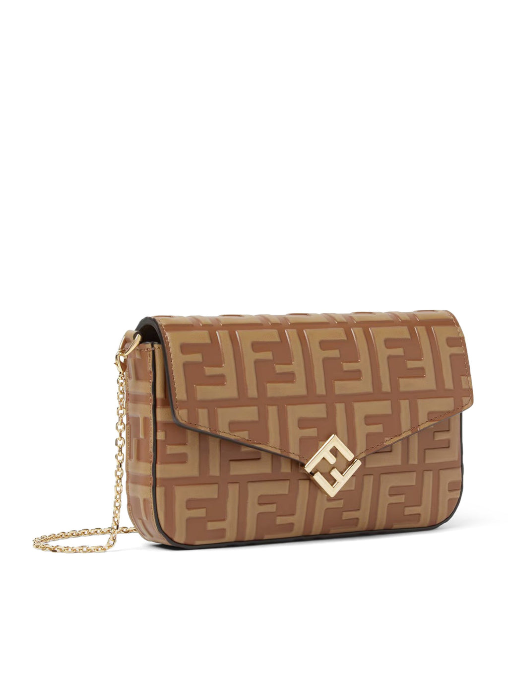 Оригінальна Two-Tone Ff Leather Wallet Fendi – вид ззаду