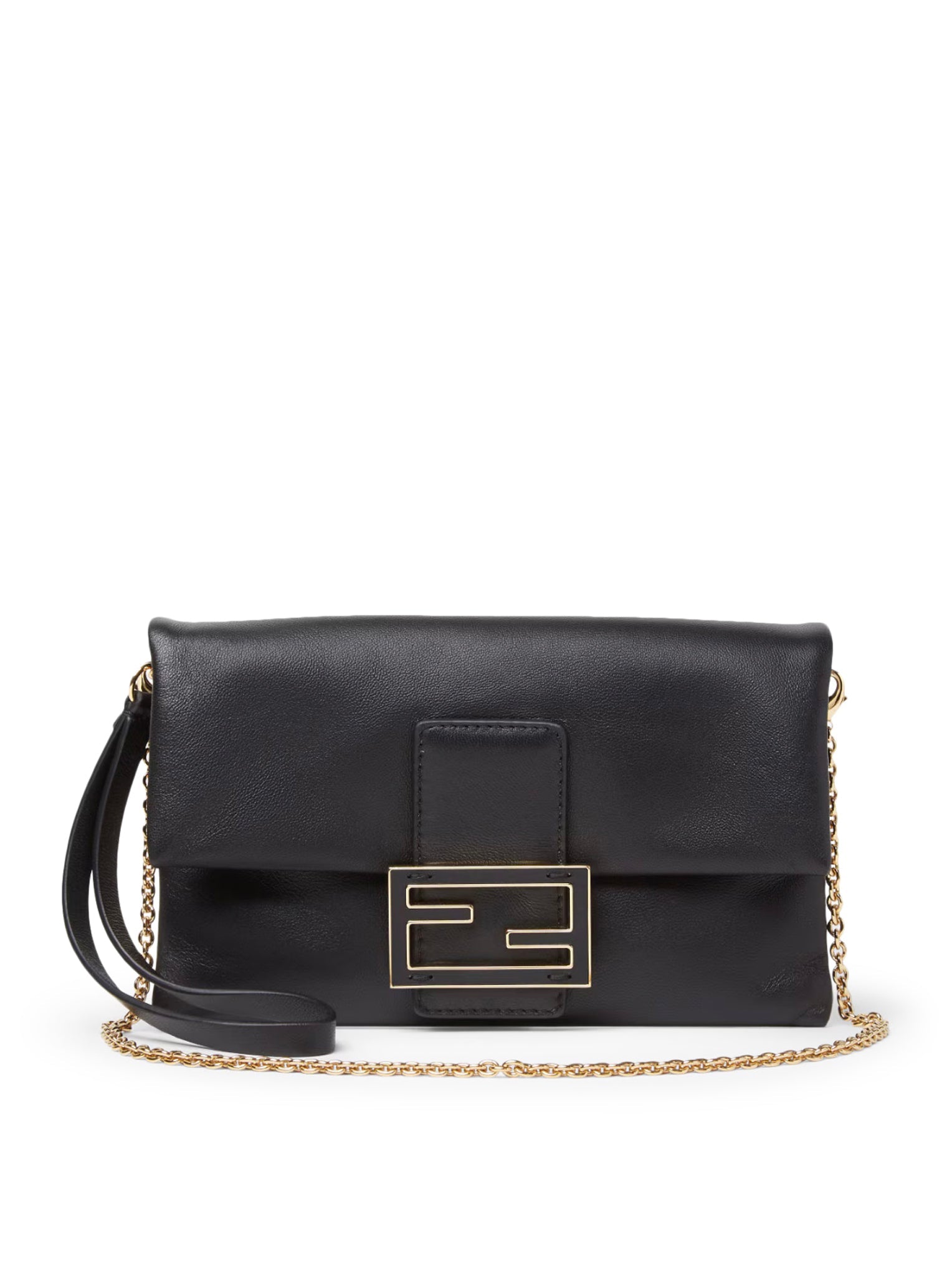 Nappa Leather Baguette Mom Pouch Fendi – Гарантія оригінальності – боковий вид