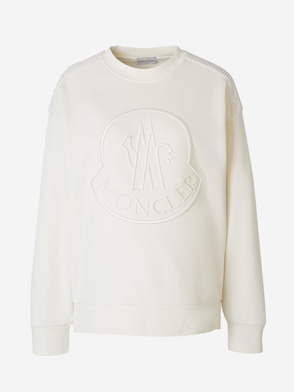 Logo Cotton Sweatshirt Moncler – Гарантія оригінальності – боковий вид