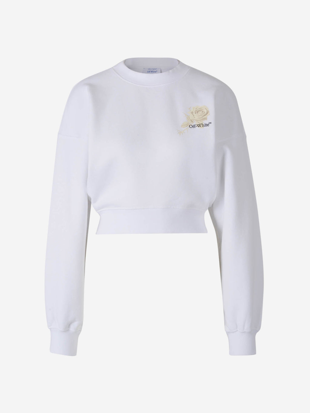Crew Neck Sweatshirt Off-white – Гарантія оригінальності – боковий вид