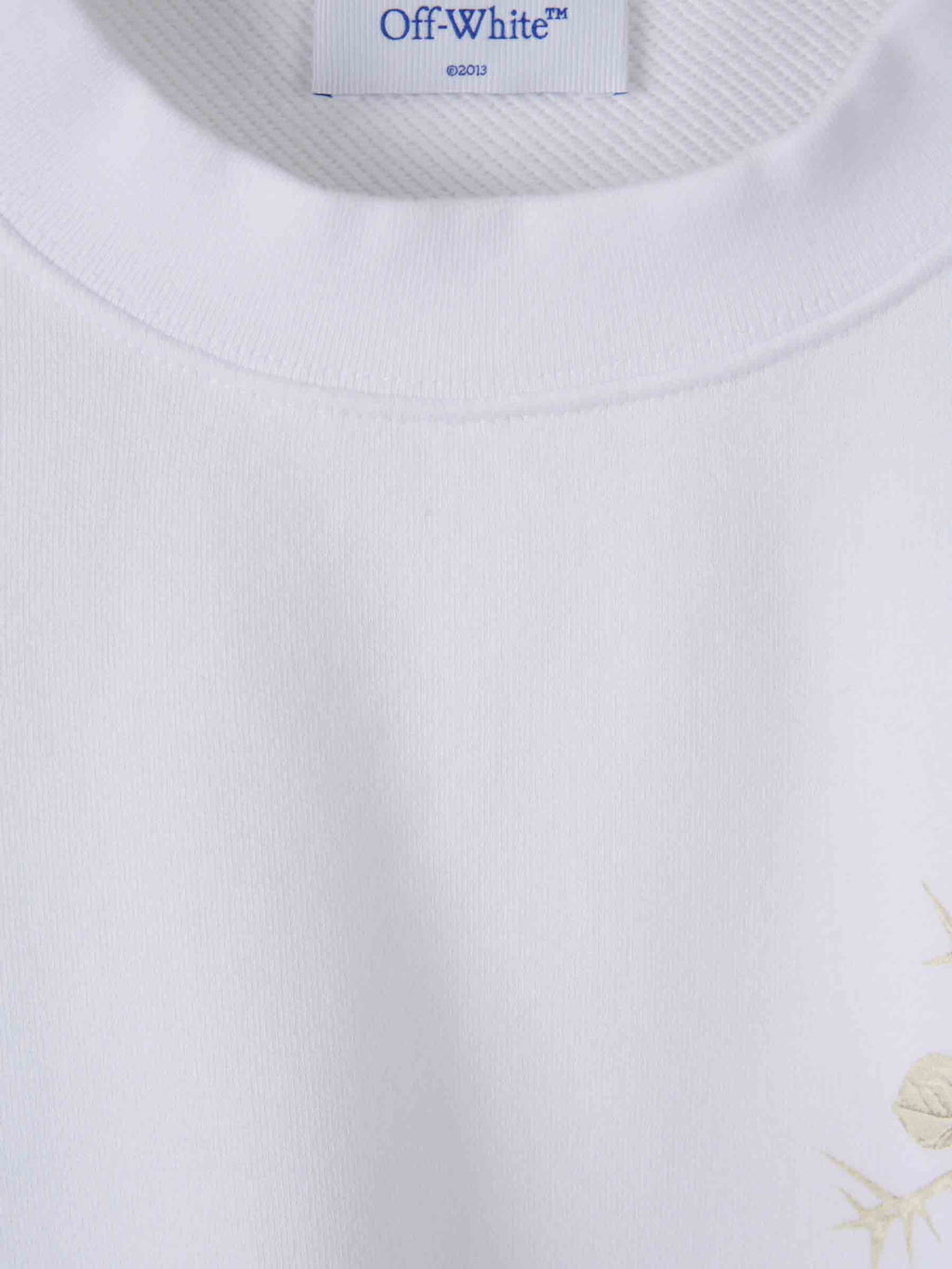 Crew Neck Sweatshirt Off-white – Гарантія оригінальності – детальний вид