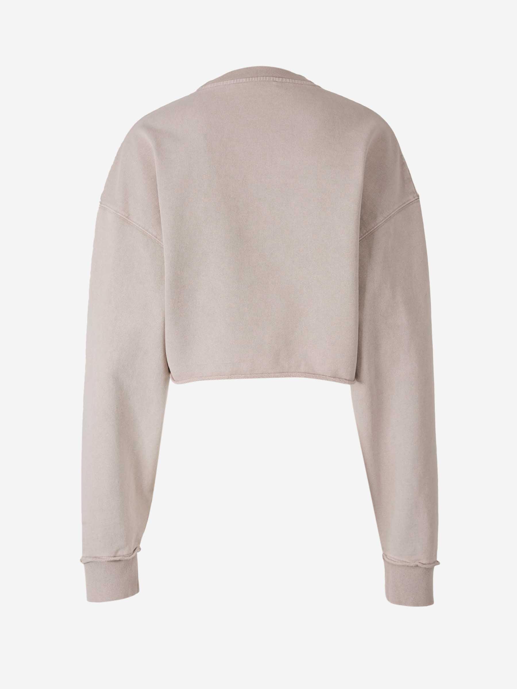 Cropped Crew Neck Sweatshirt Acne studios оригінал – Купити в Україні – збільшений вид