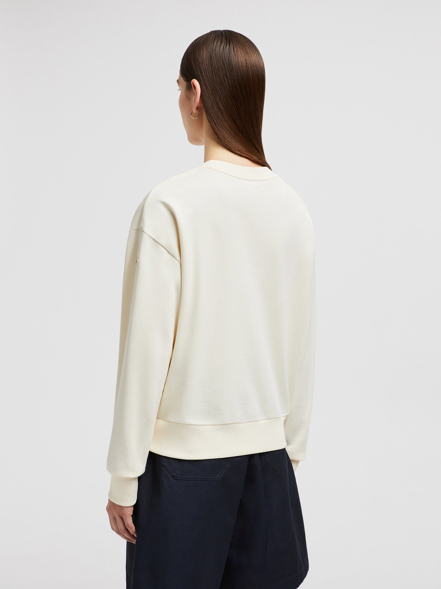Crew Neck Sweatshirt Moncler – Гарантія оригінальності – детальний вид