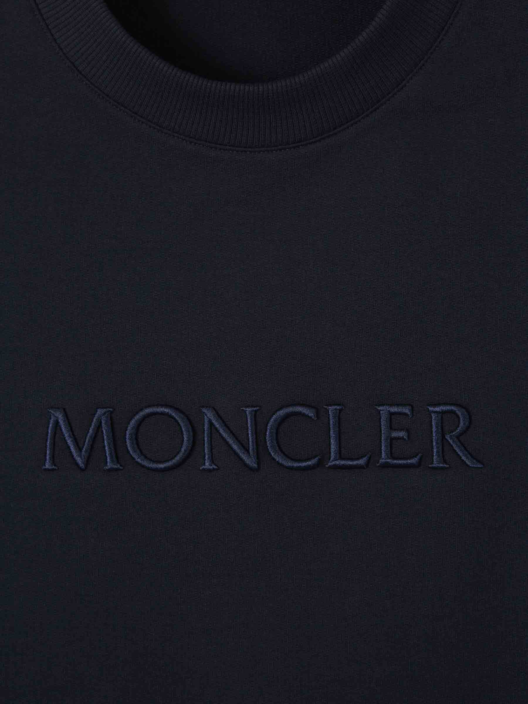 Crew Neck Sweatshirt Moncler – Гарантія оригінальності – детальний вид