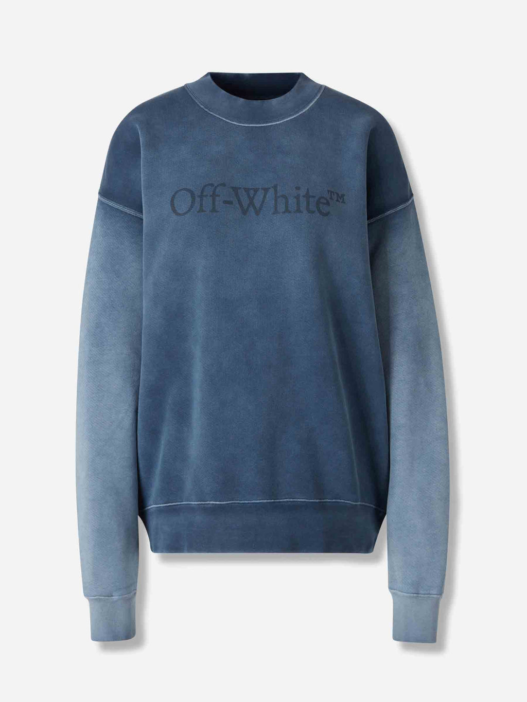 Round Neck Sweatshirt Off-white – Гарантія оригінальності – боковий вид