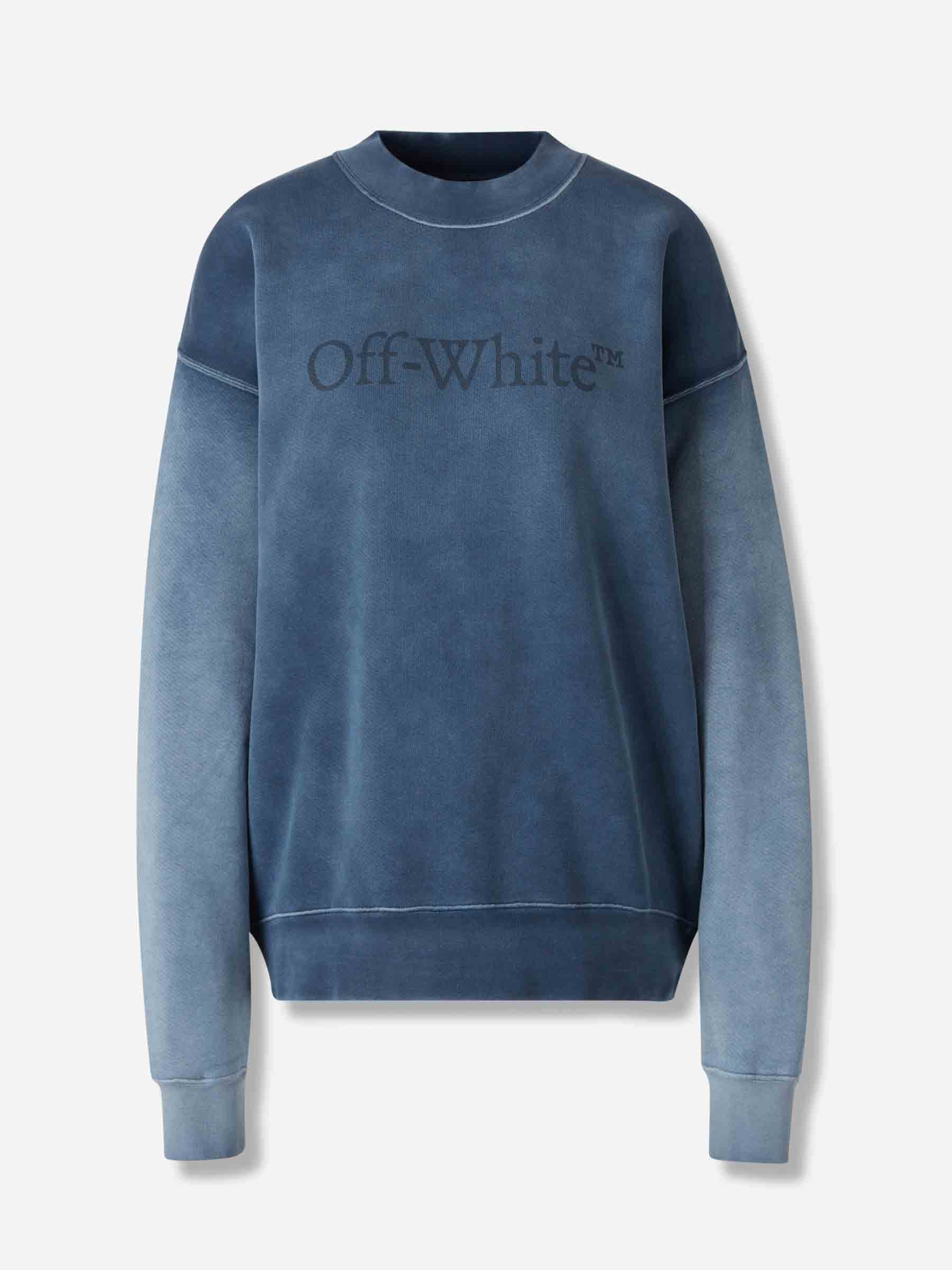 Round Neck Sweatshirt Off-white – Гарантія оригінальності – боковий вид