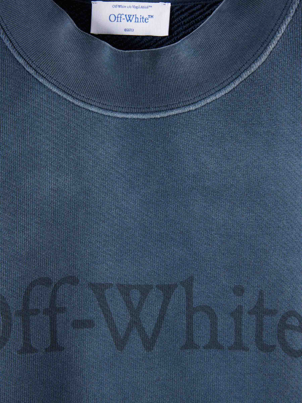 Round Neck Sweatshirt Off-white – Гарантія оригінальності – детальний вид