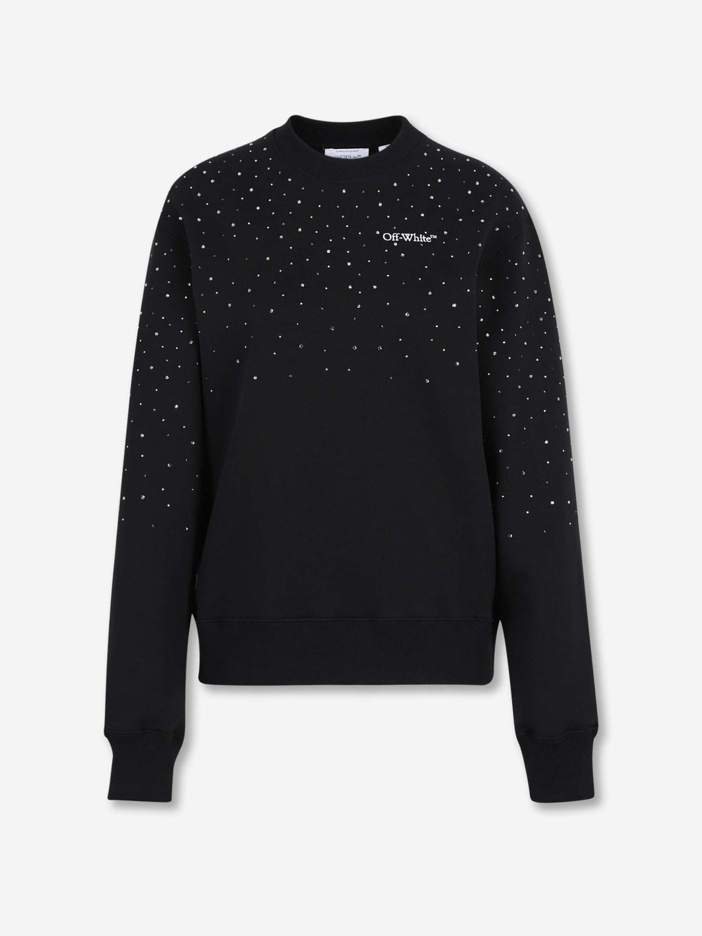 Crew Neck Sweatshirt Off-white – Гарантія оригінальності – боковий вид