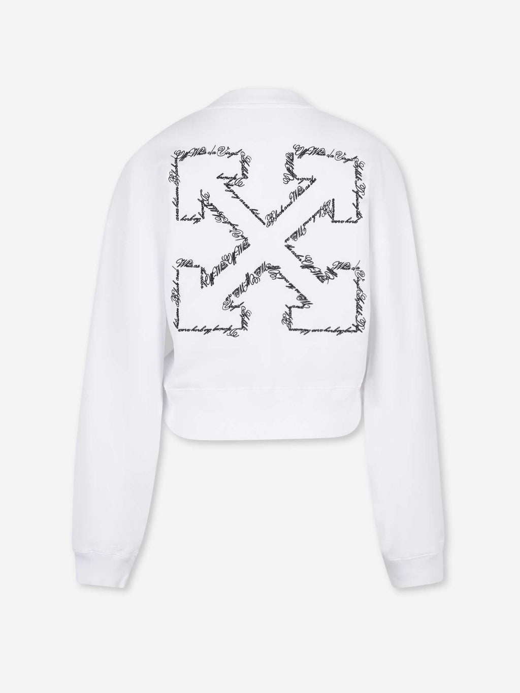 Crew Neck Sweatshirt Off-white – Гарантія оригінальності – вид ззаду