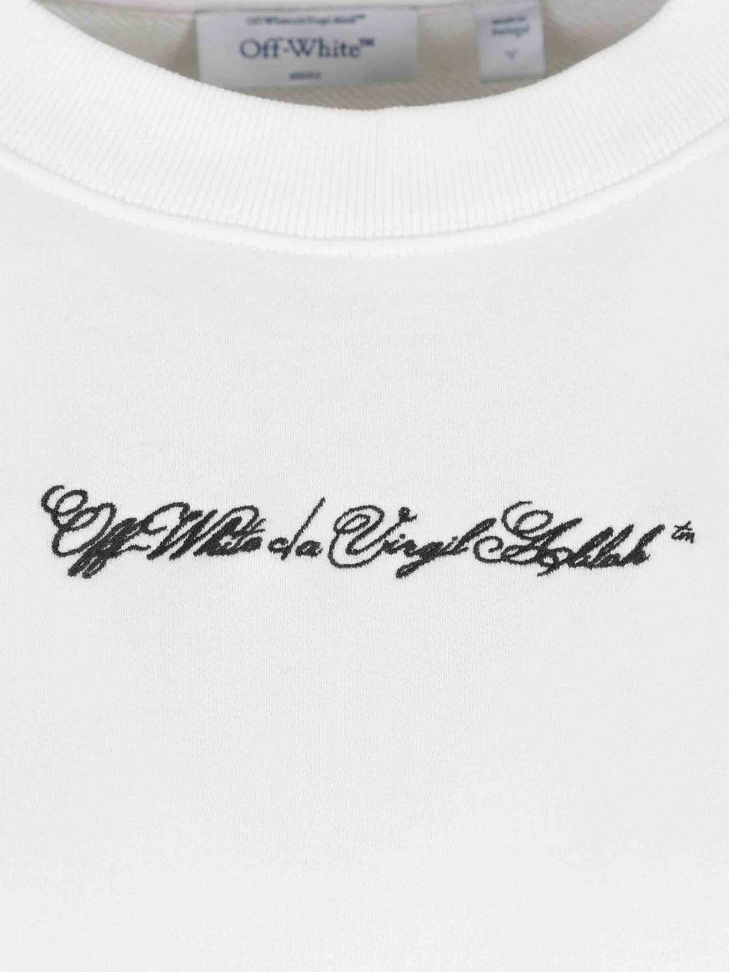 Crew Neck Sweatshirt Off-white – Гарантія оригінальності – детальний вид