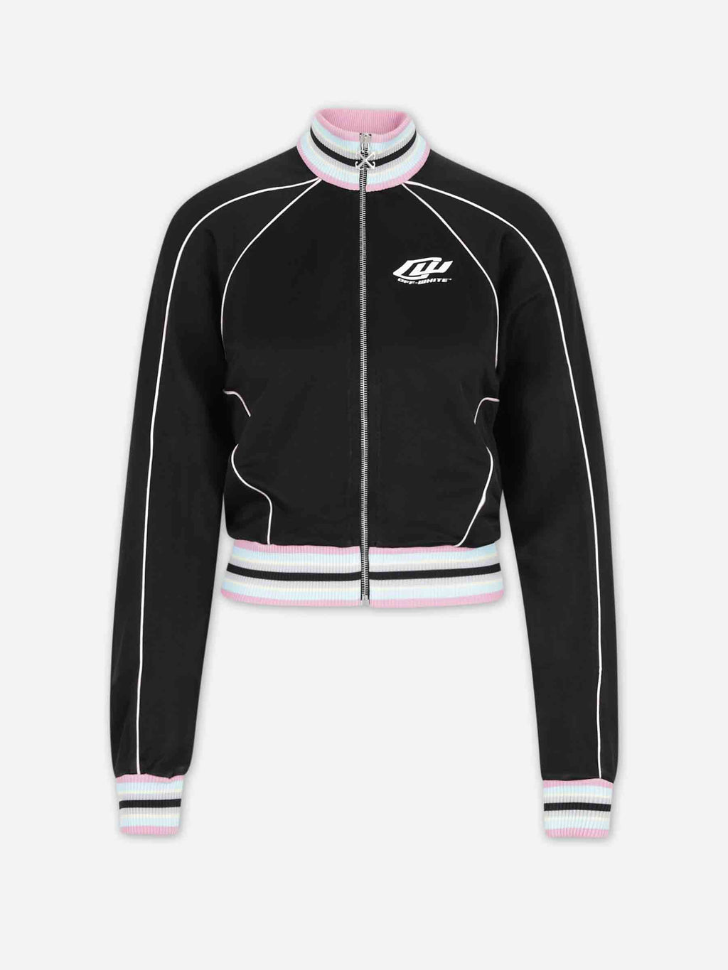 Zip-Up Sports Sweatshirt Off-white – Гарантія оригінальності – боковий вид