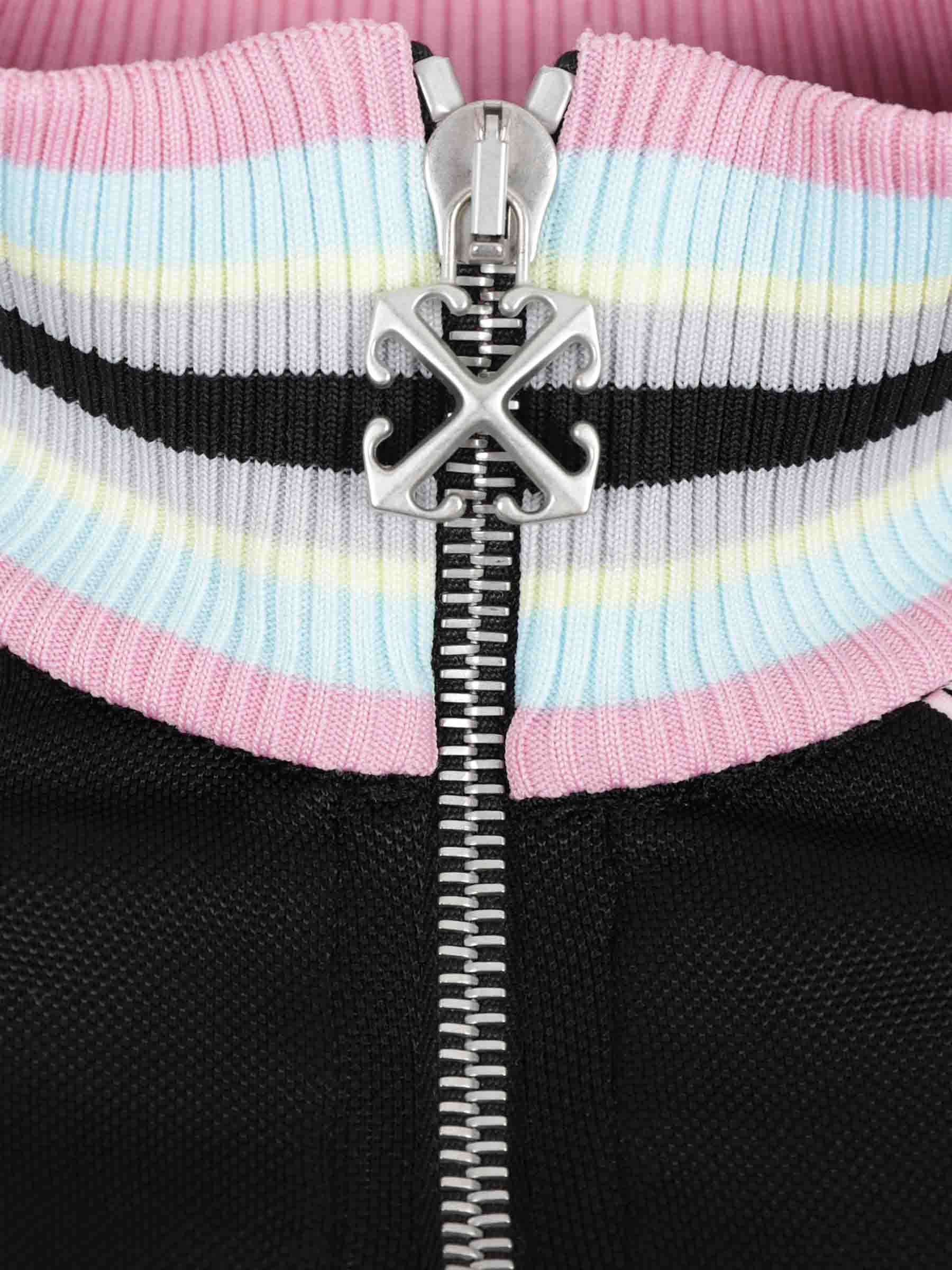 Zip-Up Sports Sweatshirt Off-white – Гарантія оригінальності – детальний вид