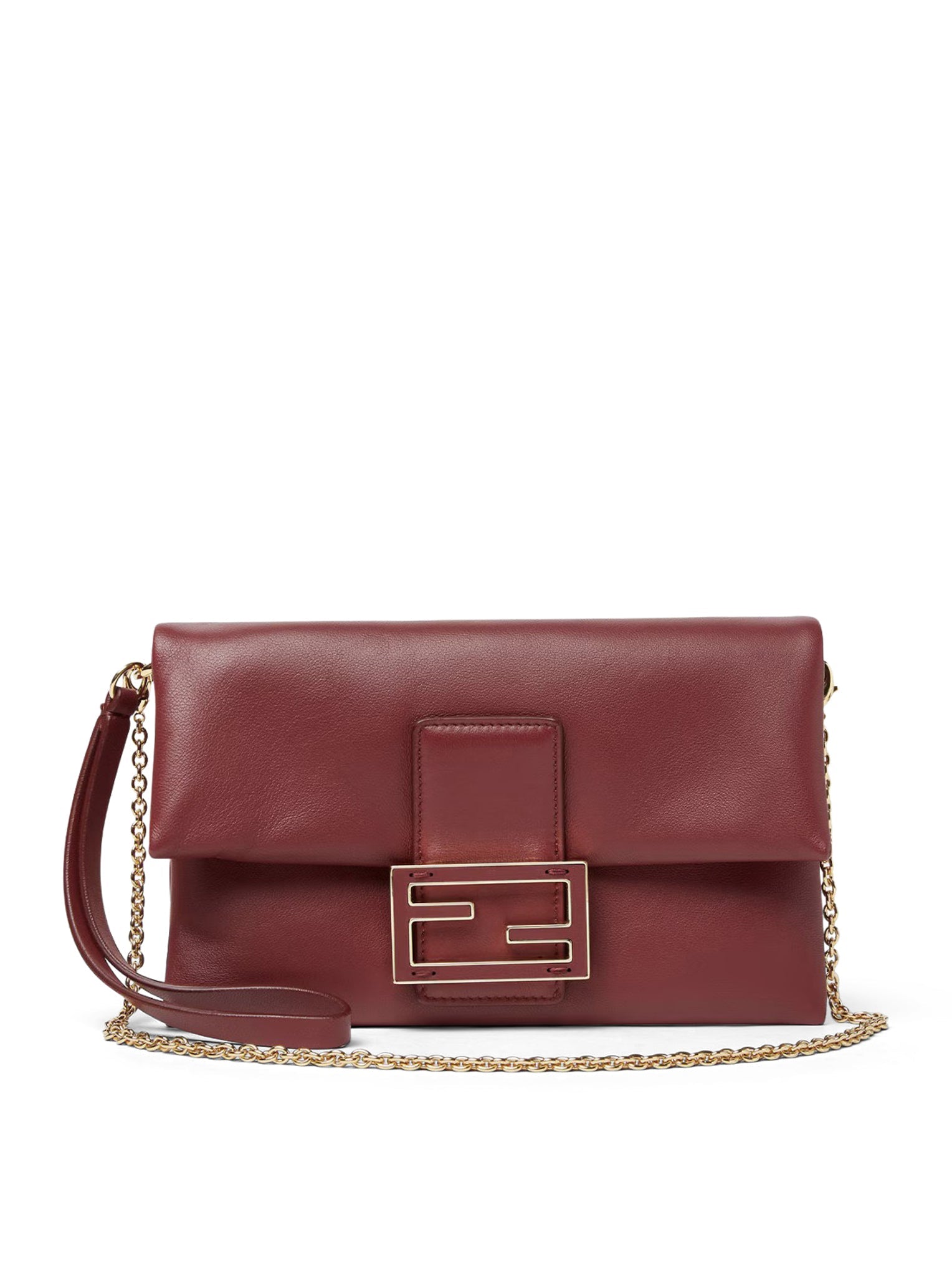 Nappa Leather Baguette Mom Pouch Fendi – Гарантія оригінальності – боковий вид