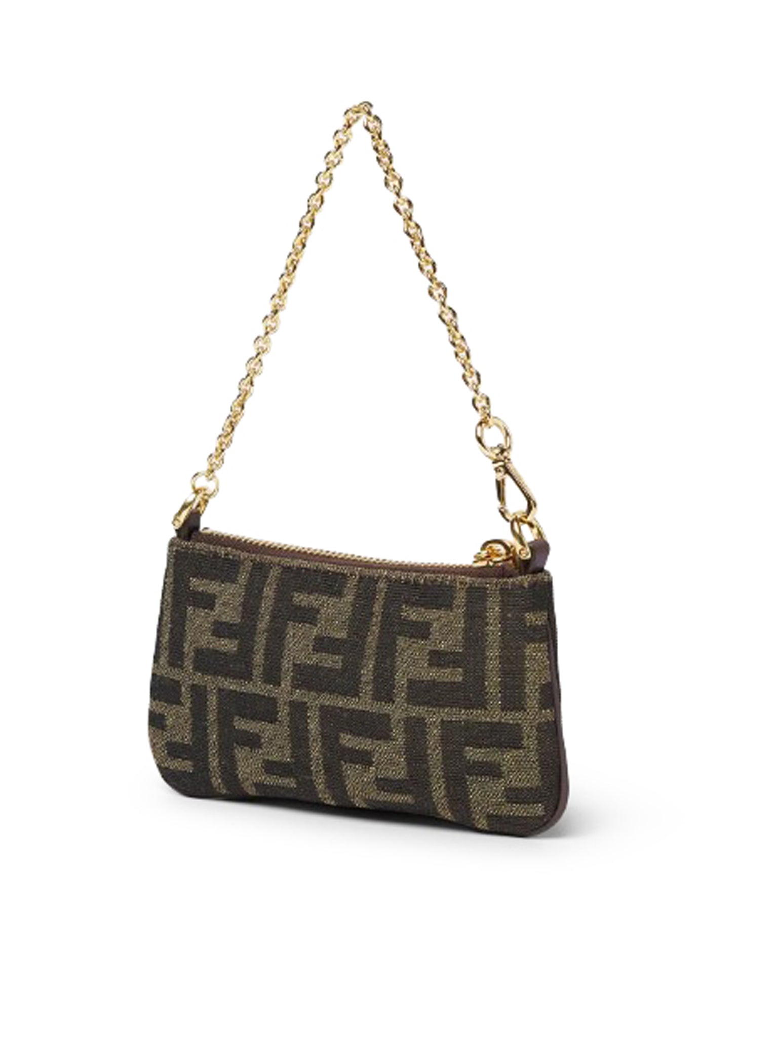Baguette Mini Pouch In Jacquard Ff Fendi – Гарантія оригінальності – детальний вид