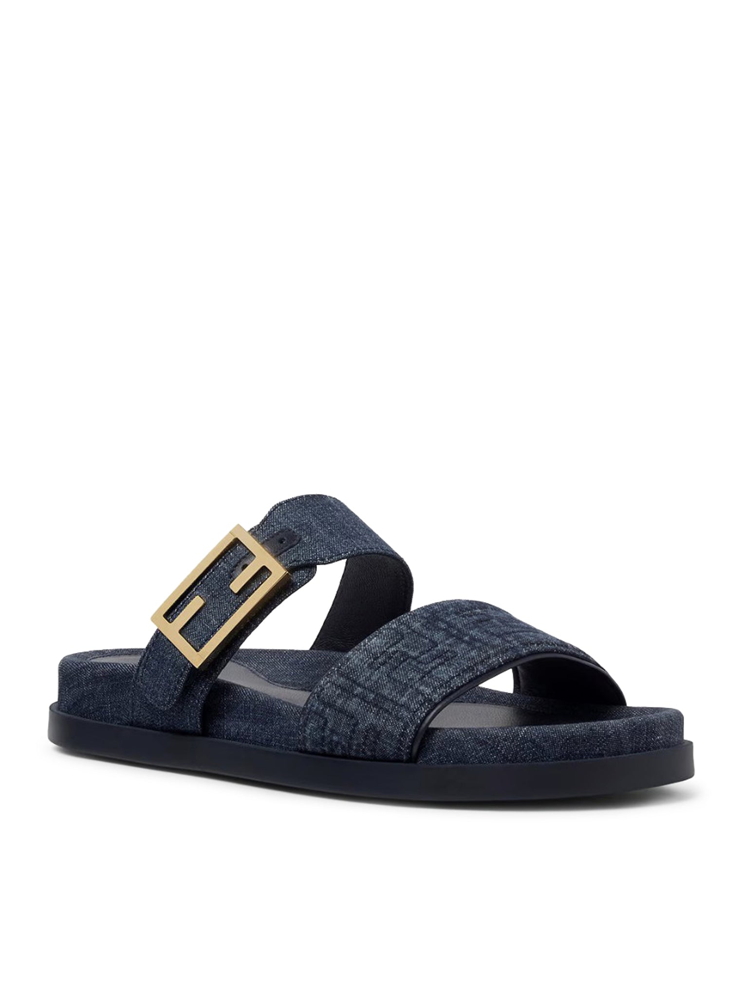 Slide Feel In Denim Fabric Fendi – Гарантія оригінальності – вид ззаду