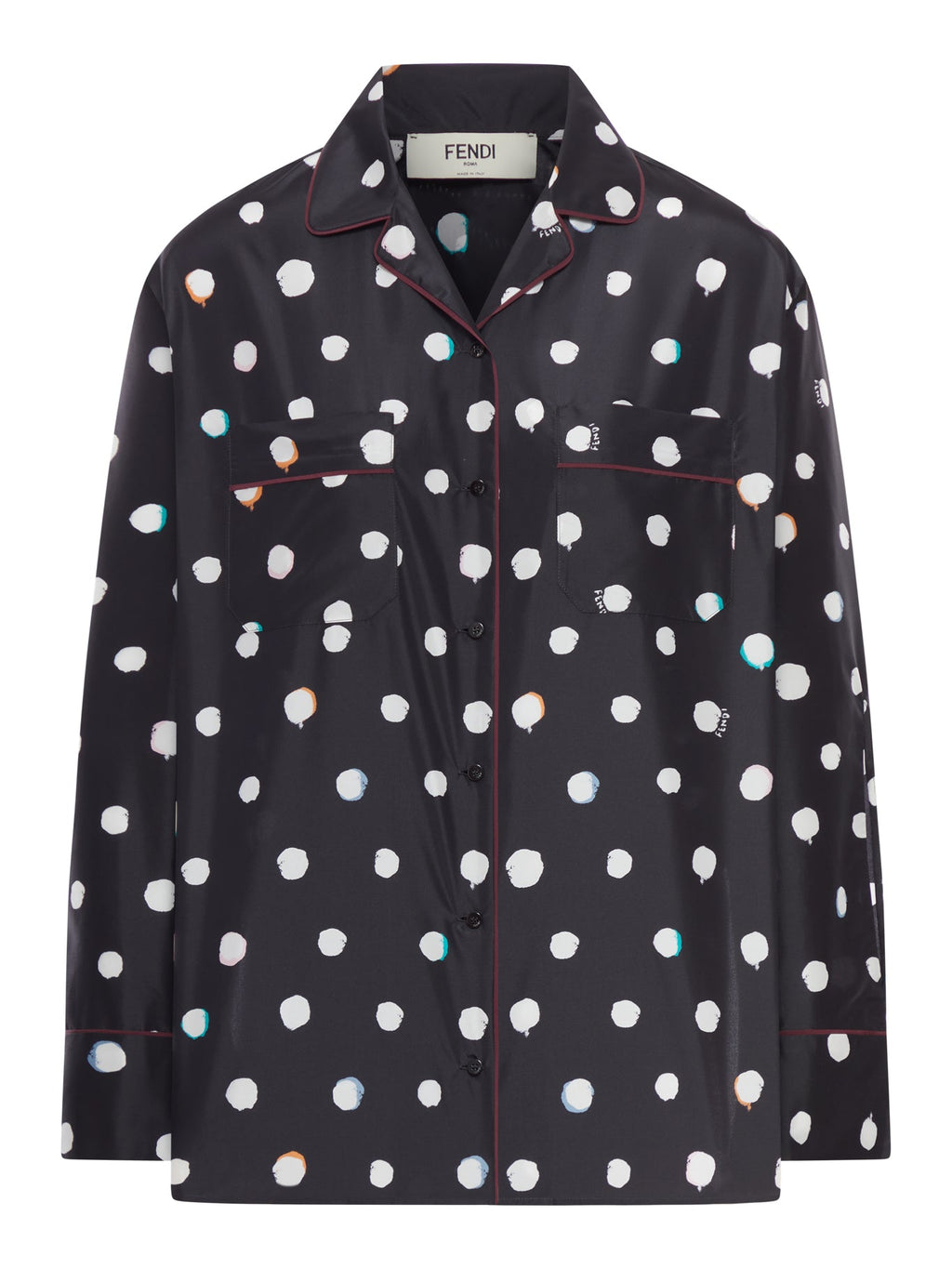 Printed Taffeta Shirt Fendi – Гарантія оригінальності – боковий вид