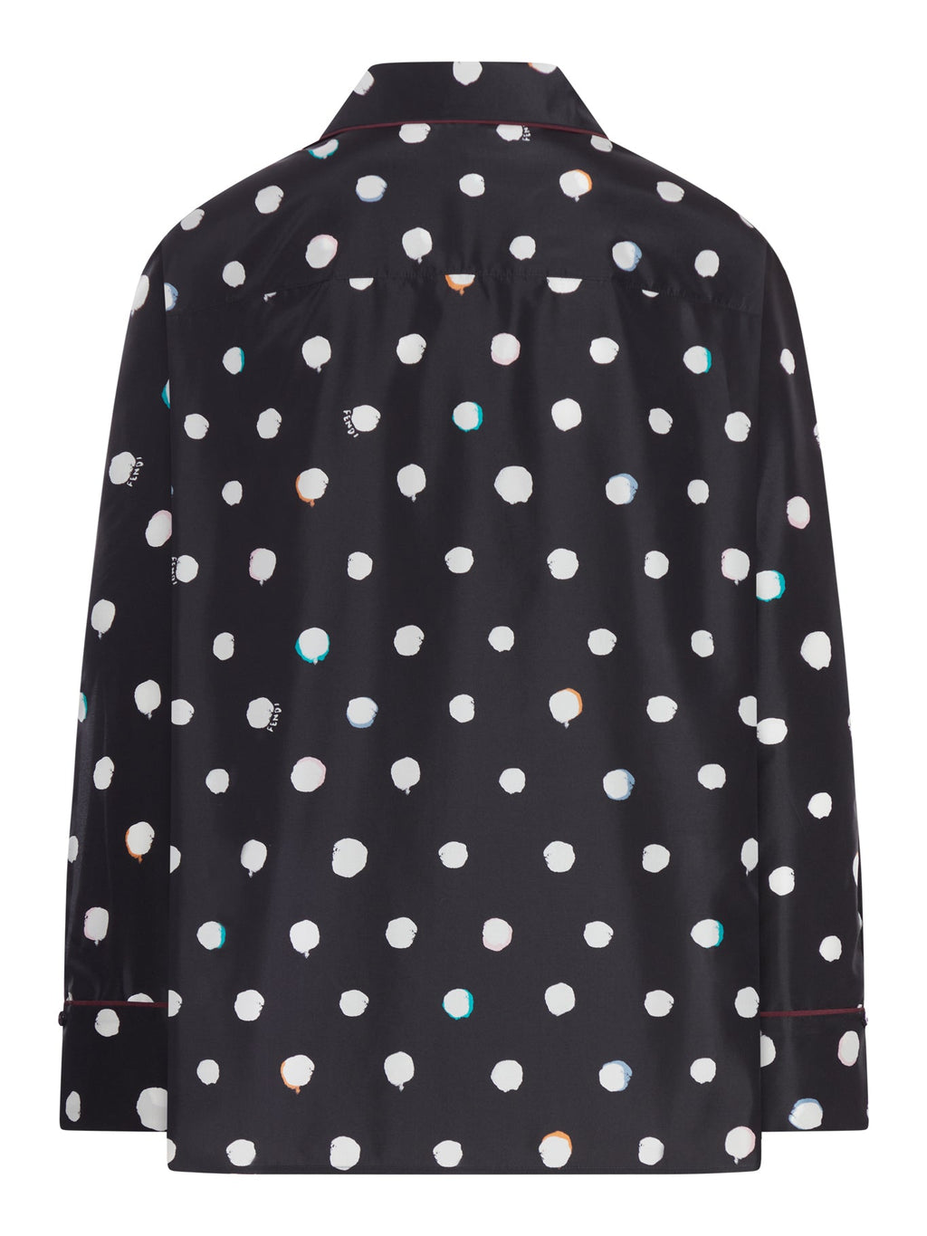 Printed Taffeta Shirt Fendi – Гарантія оригінальності – вид ззаду