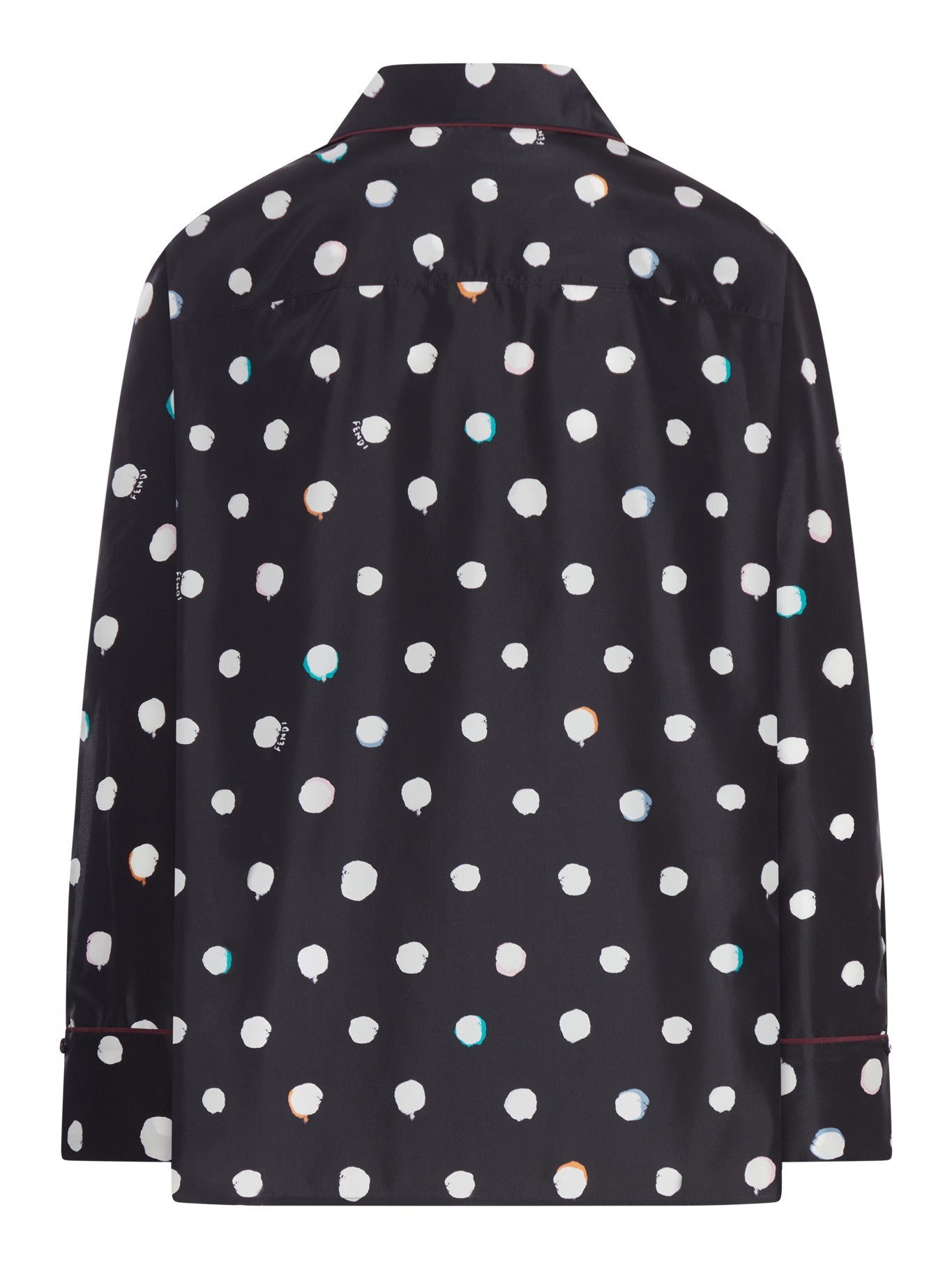 Printed Taffeta Shirt Fendi – Гарантія оригінальності – вид ззаду