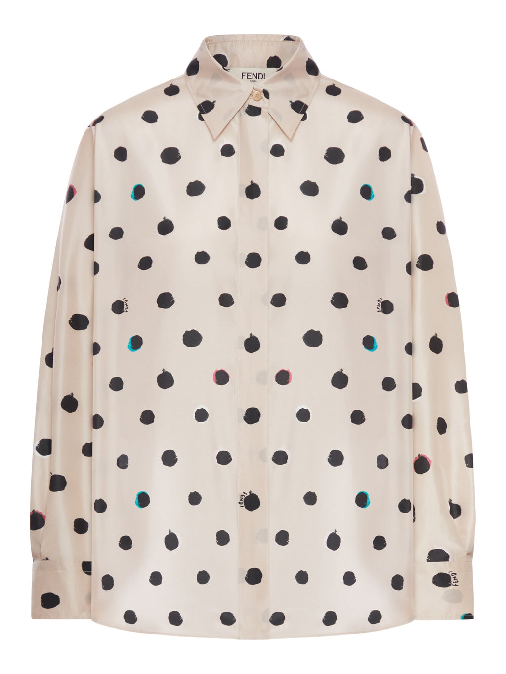 Printed Taffeta Shirt Fendi – Гарантія оригінальності – боковий вид