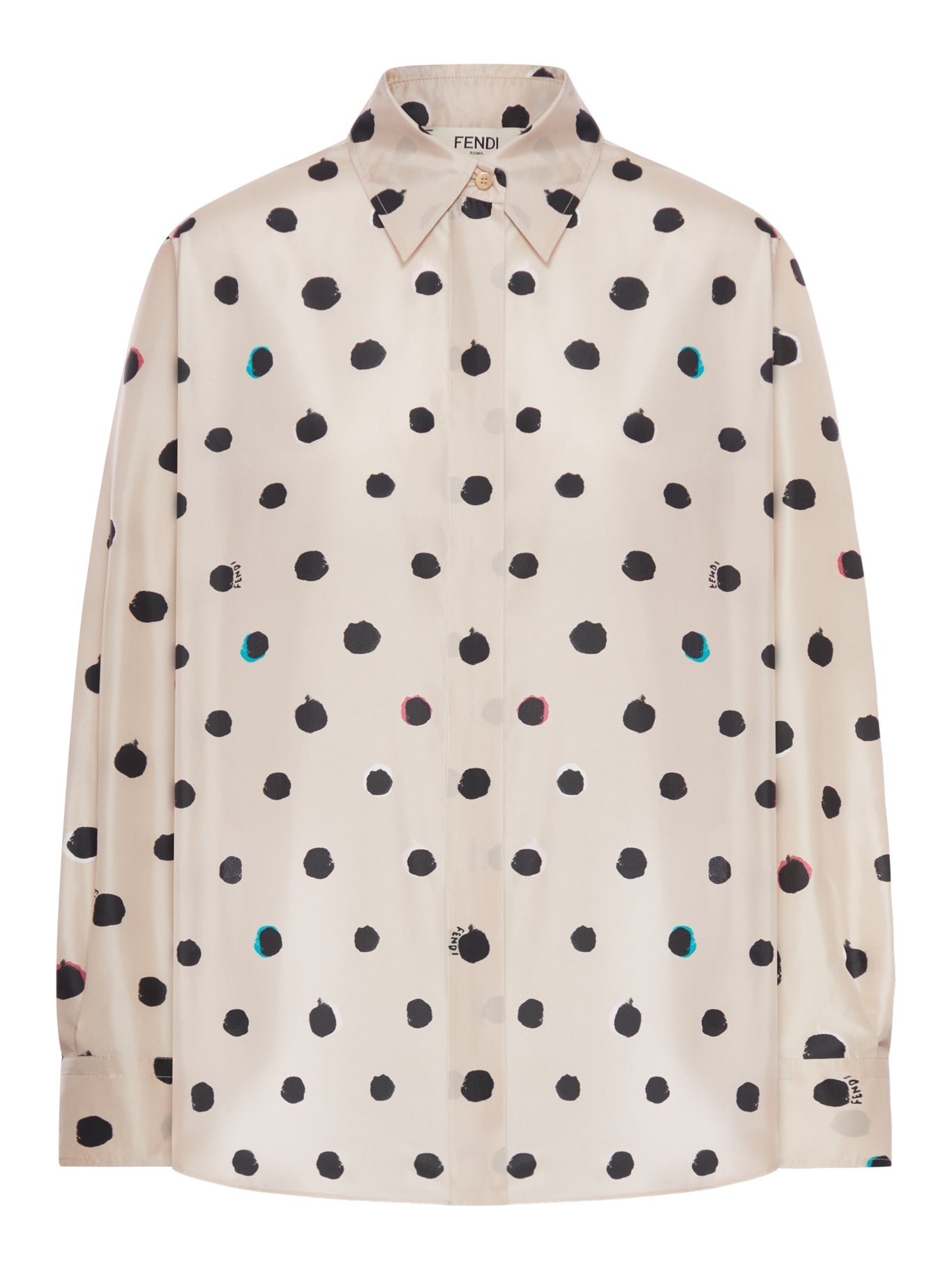 Printed Taffeta Shirt Fendi – Гарантія оригінальності – боковий вид