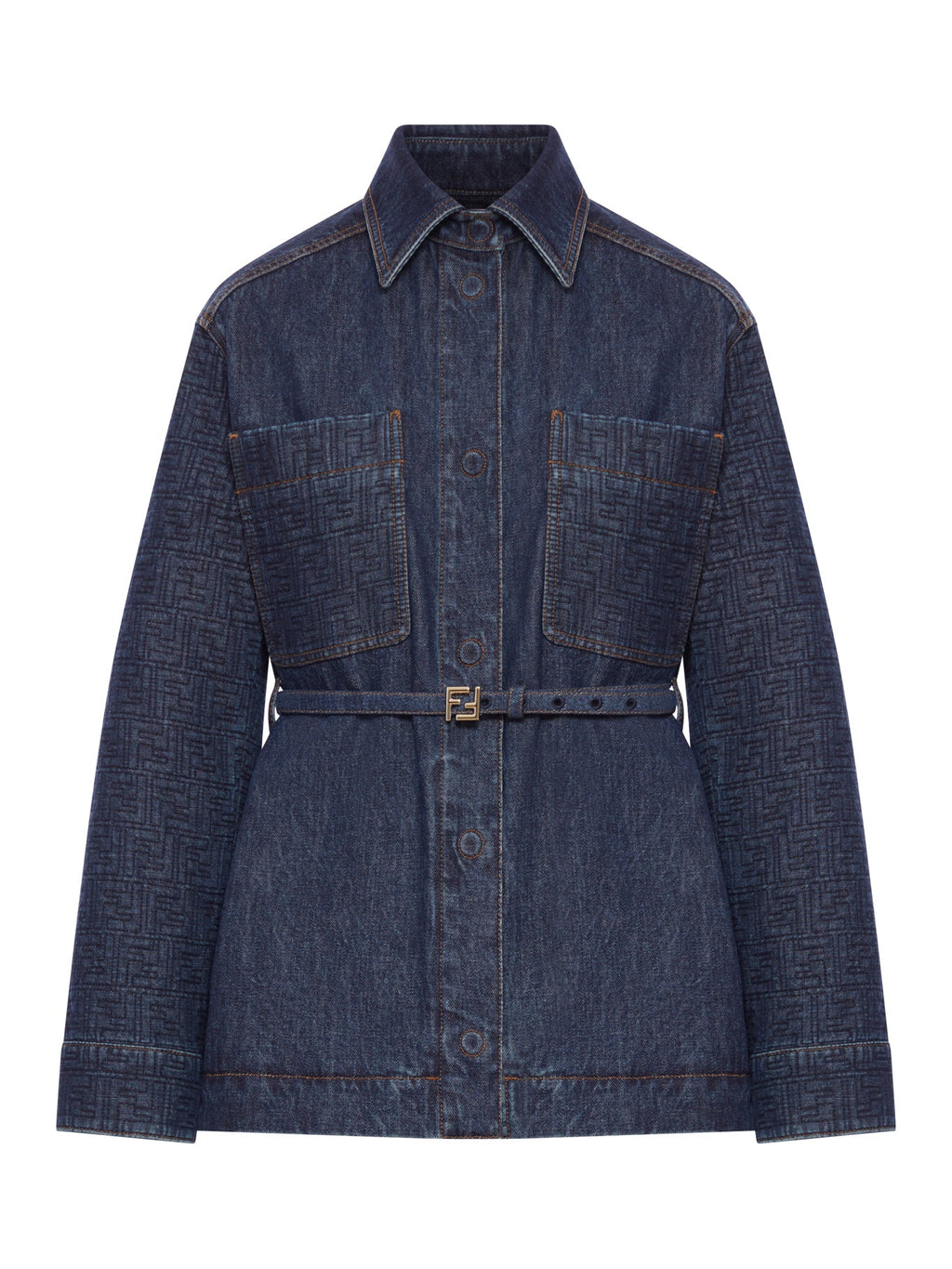 Go-To Denim Jacket Fendi – Гарантія оригінальності – боковий вид