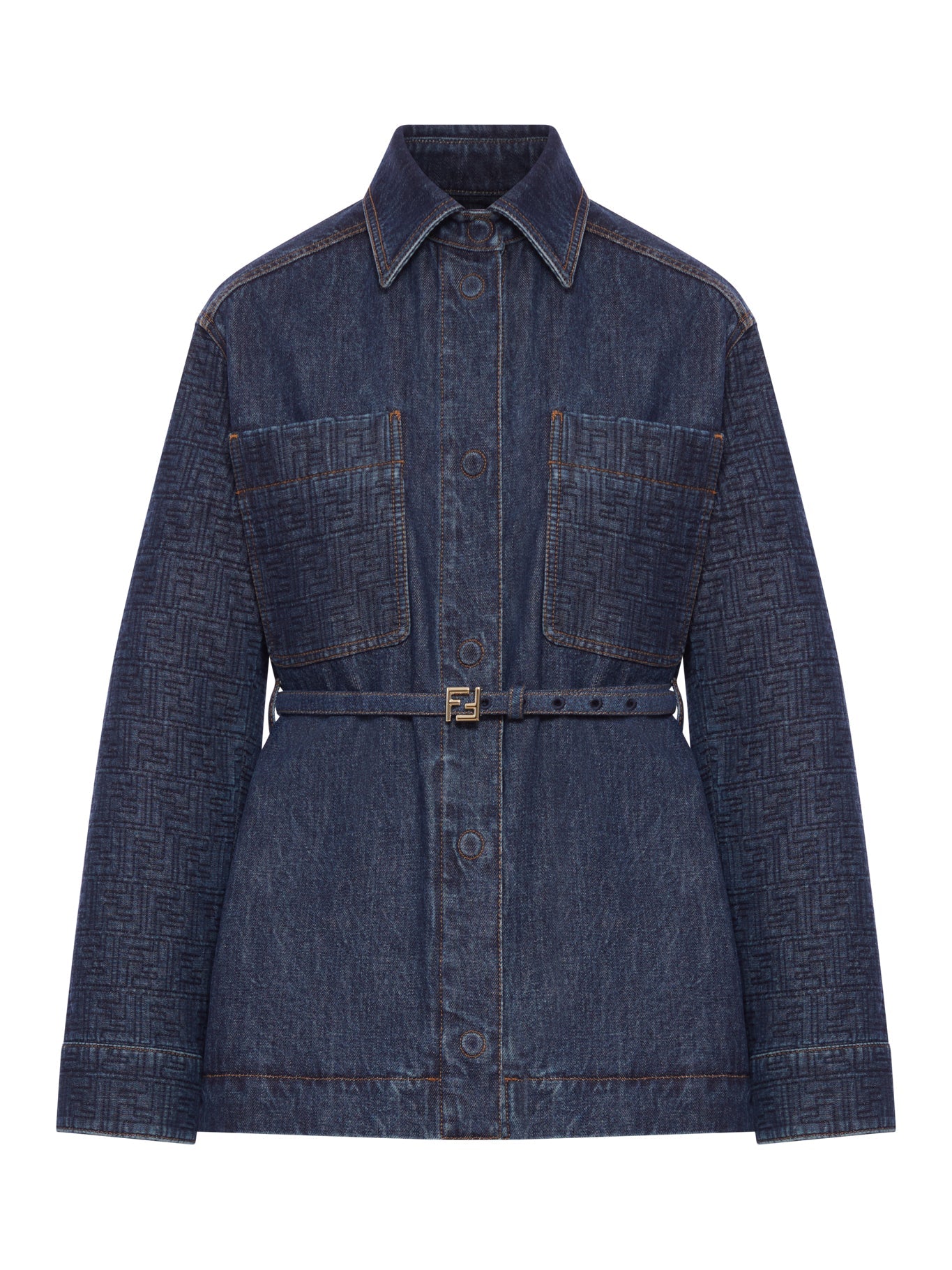 Go-To Denim Jacket Fendi – Гарантія оригінальності – боковий вид