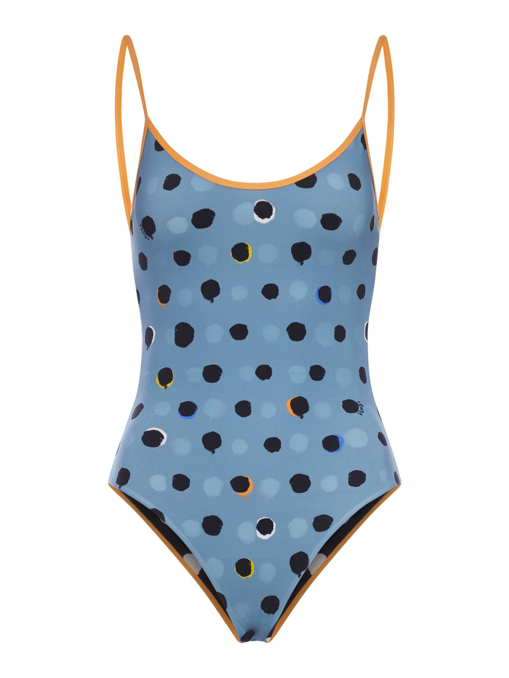 Swimwear One Piece Falena Dots Fendi – Гарантія оригінальності – боковий вид