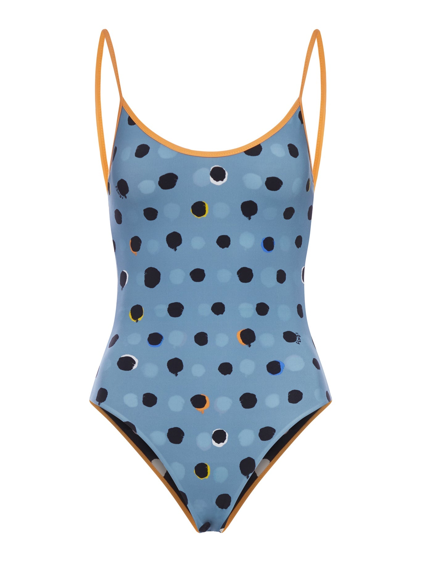 Swimwear One Piece Falena Dots Fendi – Гарантія оригінальності – боковий вид