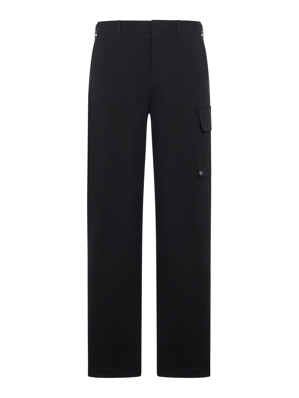 Black Gabardine Trousers Fendi – Гарантія оригінальності – боковий вид