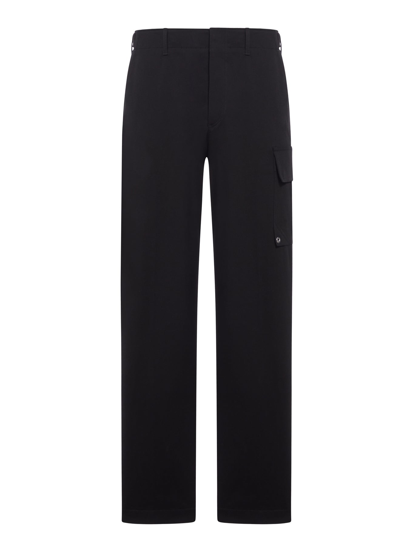 Black Gabardine Trousers Fendi – Гарантія оригінальності – боковий вид