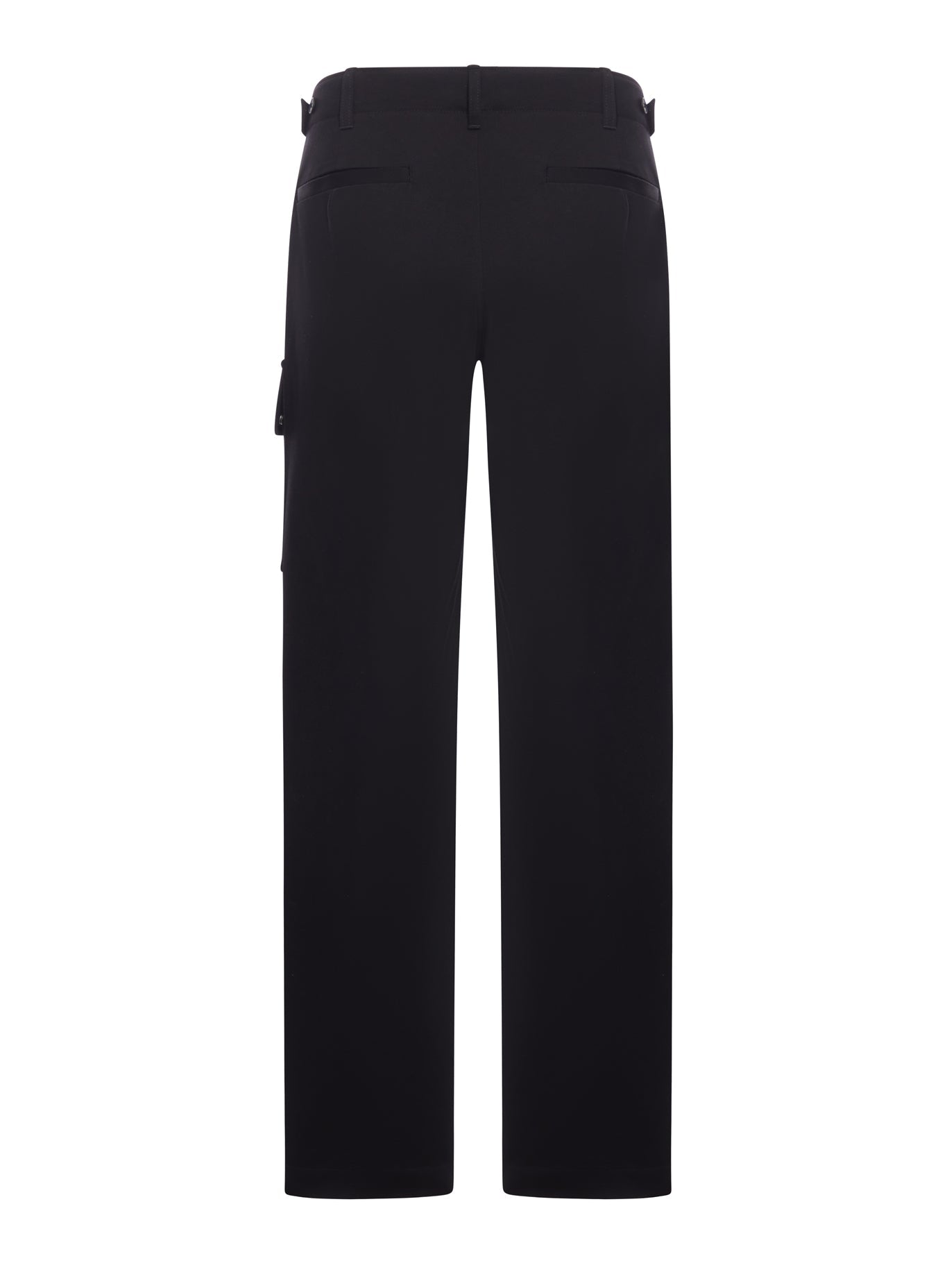 Black Gabardine Trousers Fendi – Гарантія оригінальності – вид ззаду