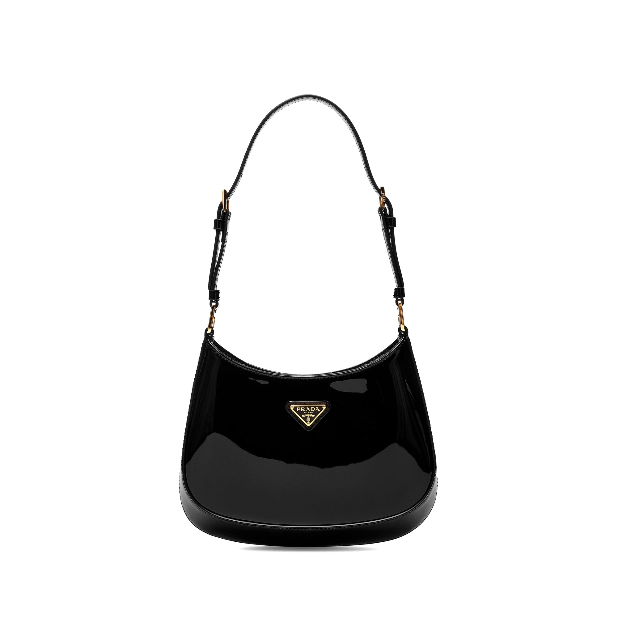 Оригінальна Womens Cleo Patent Leather Bag Prada – боковий вид