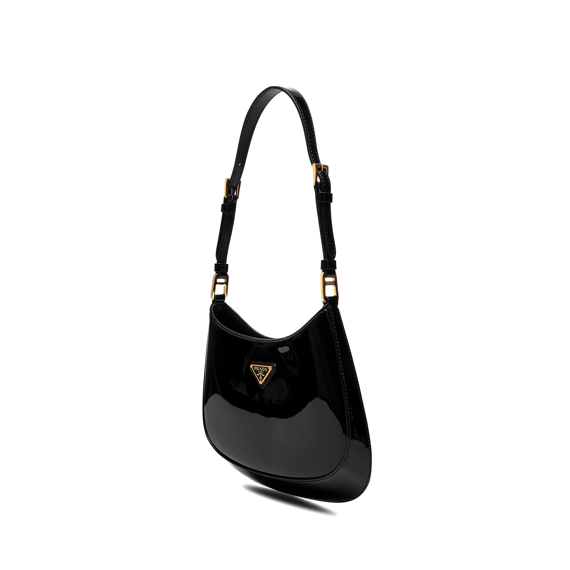 Оригінальна Womens Cleo Patent Leather Bag Prada – вид ззаду